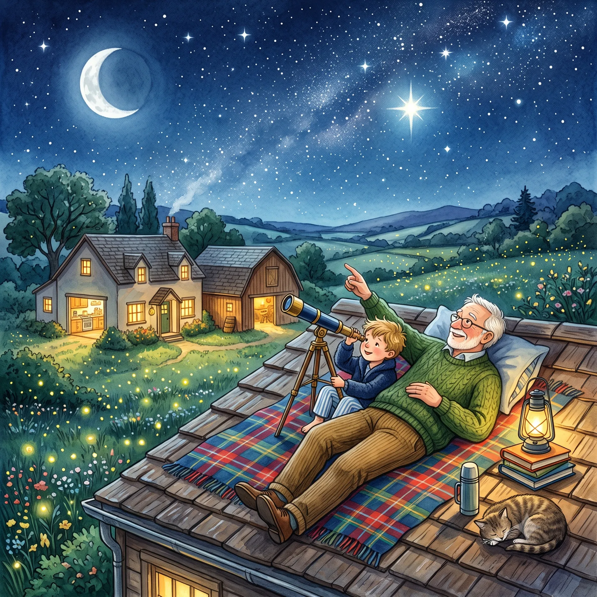 The Star on Grandpa's Roof