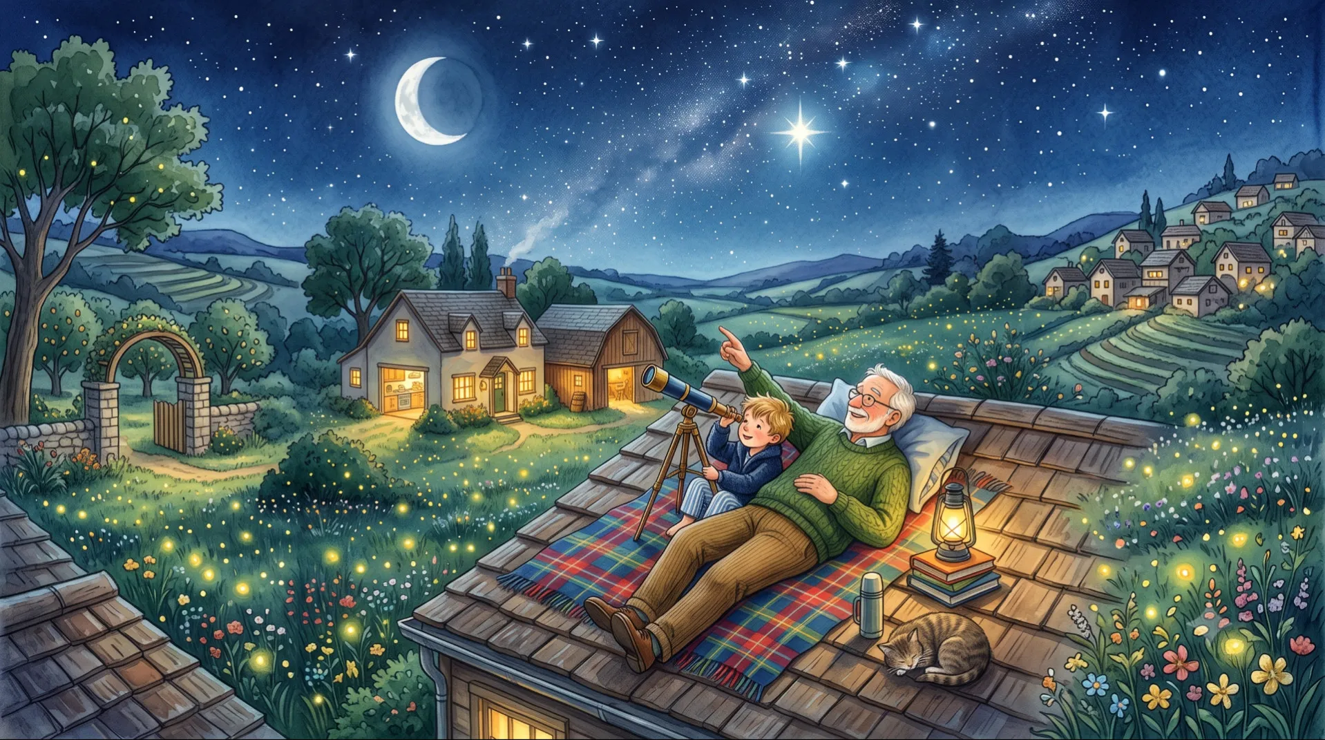 The Star on Grandpa's Roof